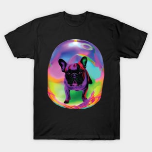 Frenchie in Giant Bubble T-Shirt